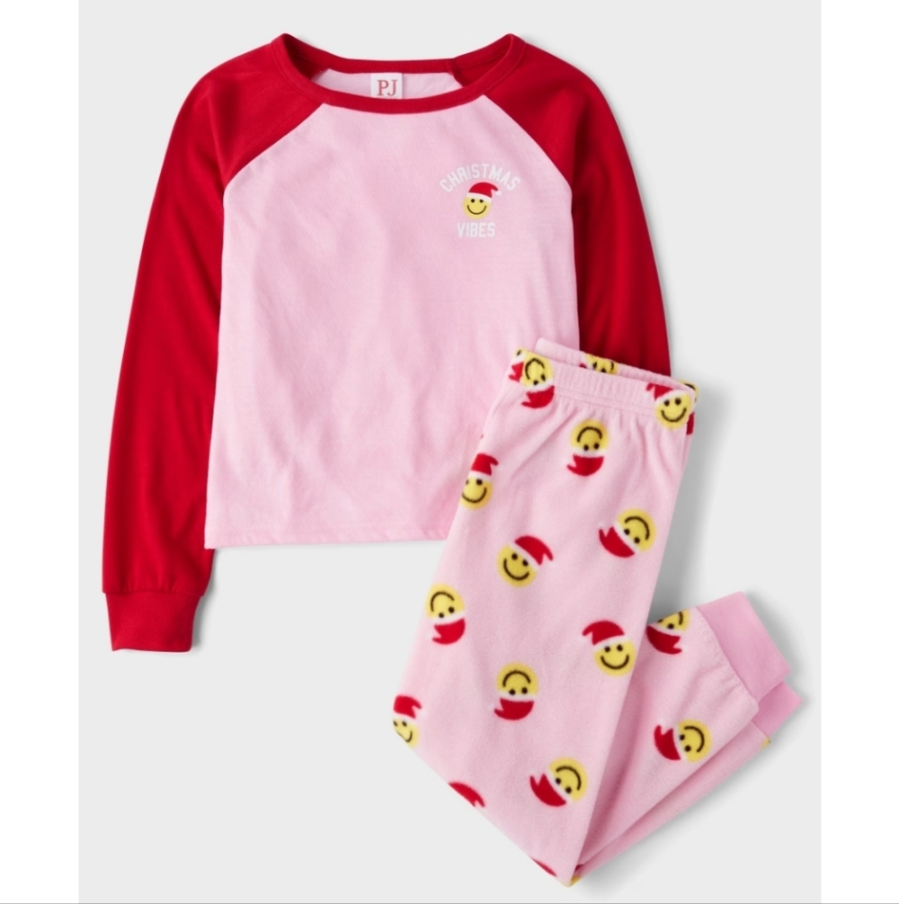 The Childrens Place Girls Christmas Vibes Pajamas